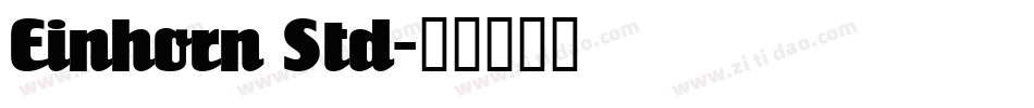 Einhorn Std字体转换